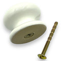 DOOR KNOBS WHITE CERAMIC 38mm 1-32 PACK Kitchen/Bedroom Drawer Pull Handles – product image 1