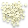 Off White Gloss 6/8g Snap-Caps screw cover caps