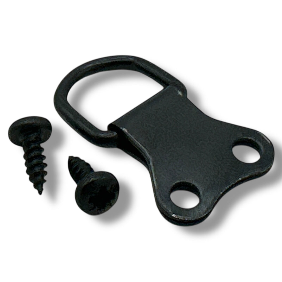Black Double D-Ring Hangers – Pack of 10 with Screws