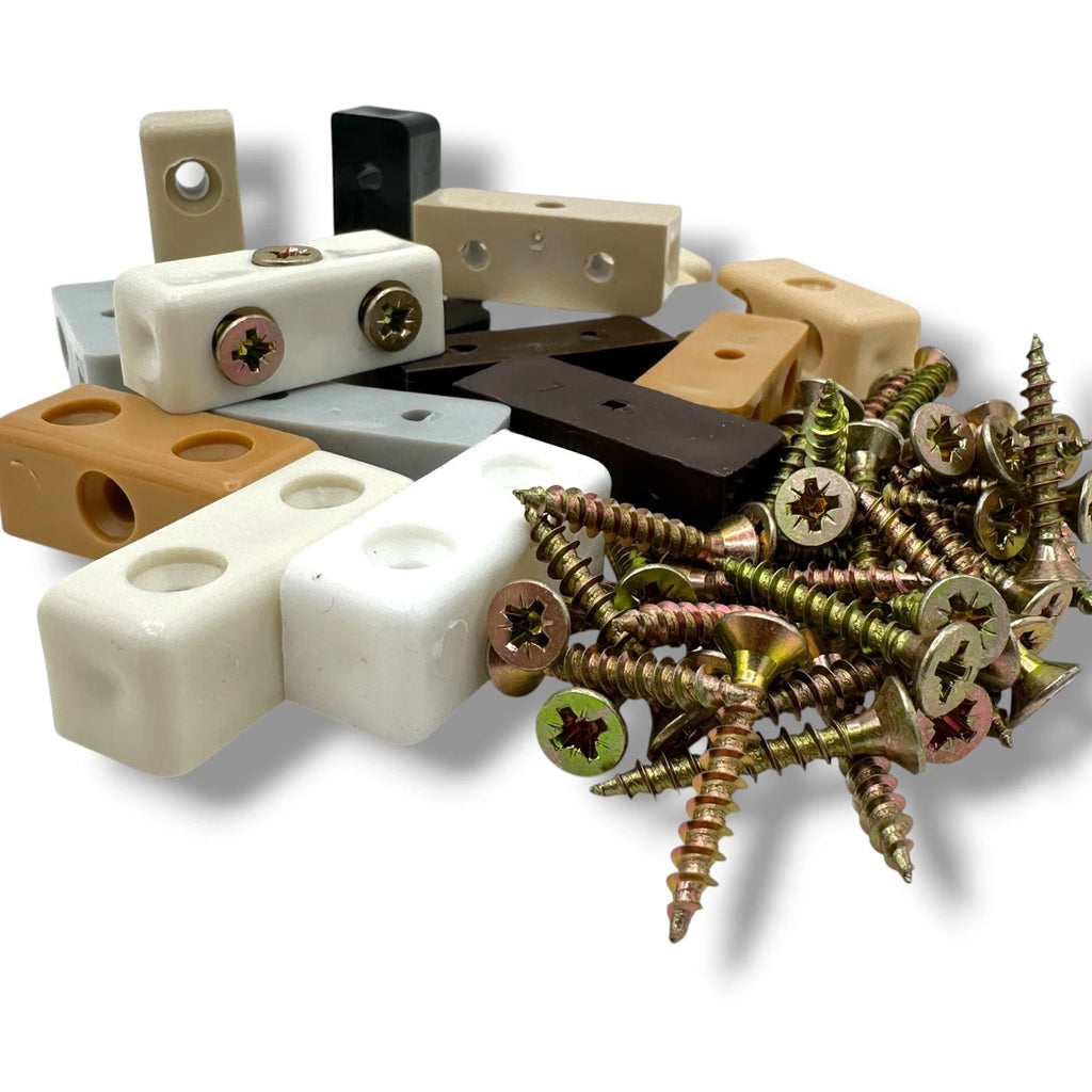 Modesty Mod Blocks + Screws Furniture Shelf Fixing Kitchen Cabinet Cupboard – product image 1
