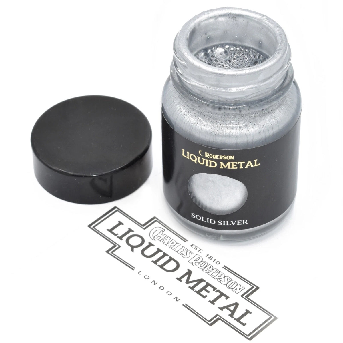 C. Roberson Solid Silver Liquid Metal Paint – 30ml