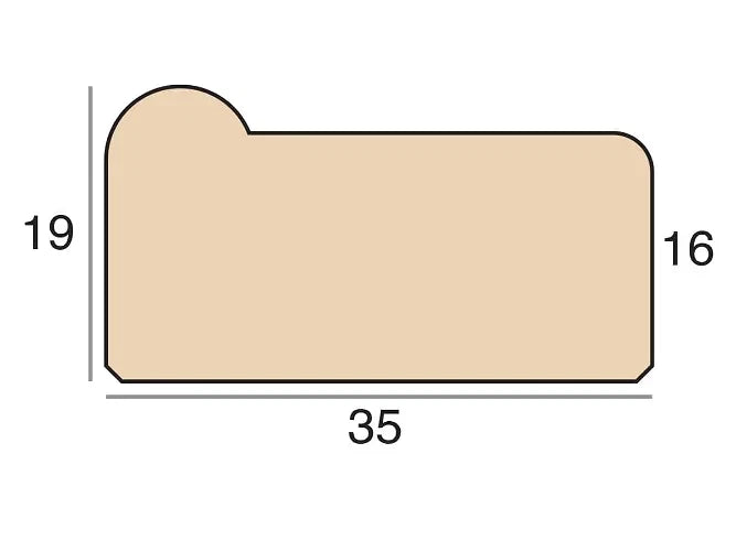 Canvas Stretcher Bars – 991mm (39"), 19 × 35mm, 1 Pair – canvas stretcher bars and wooden wedges