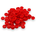 Red Gloss 6/8g Snap-Caps screw cover caps