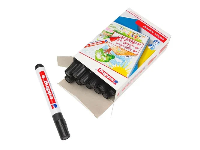 Marker Pens Black EDDING 9 Colour - Touch Up Frame Moulding Mitre before joining – product image 3
