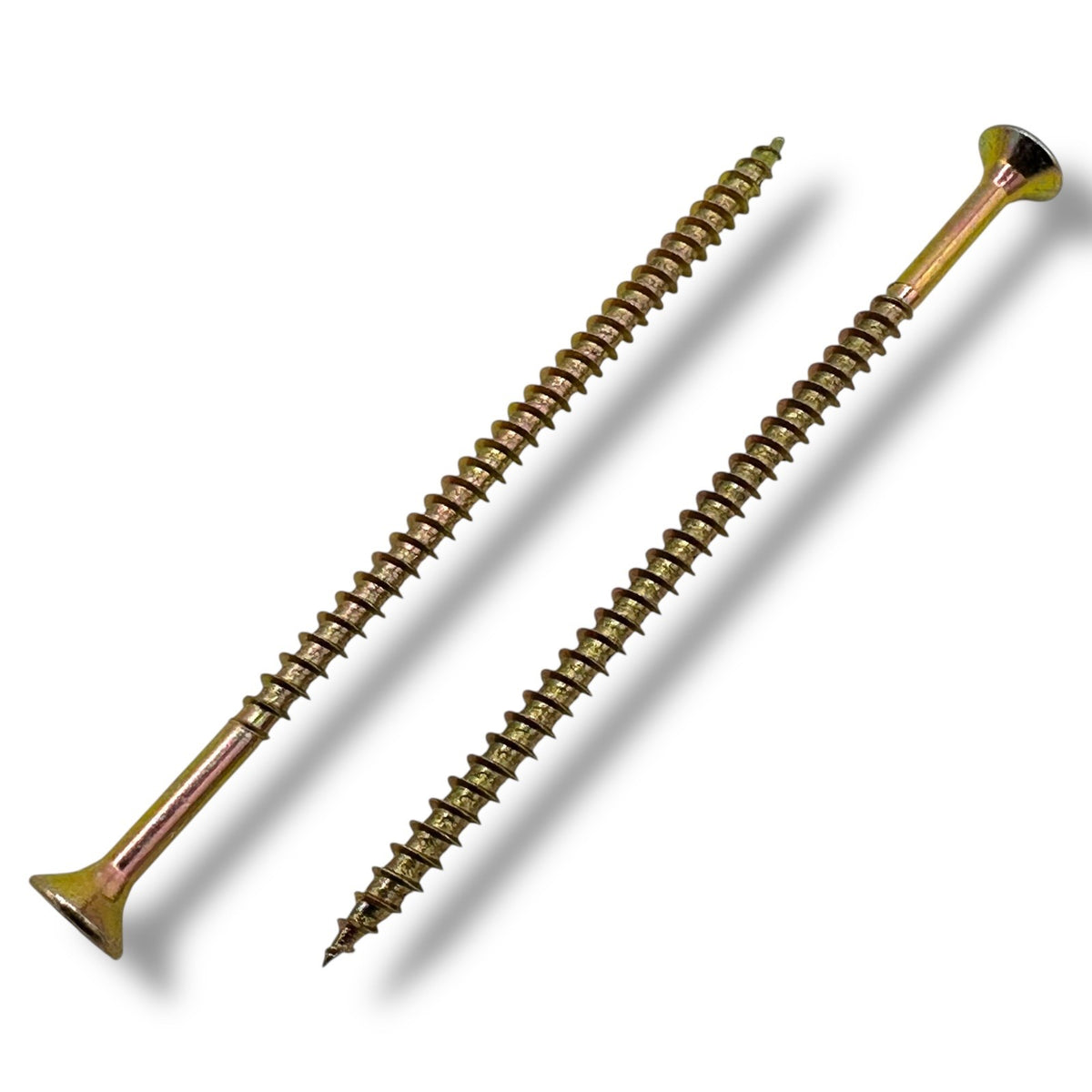 ForgeFix Yellow Zinc Pozi Wood Screws – 4.0mm, Multiple Lengths – multiple lengths