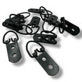Black 2-Hole Heavy-Duty D-Ring Picture Frame Hangers – 58mm
