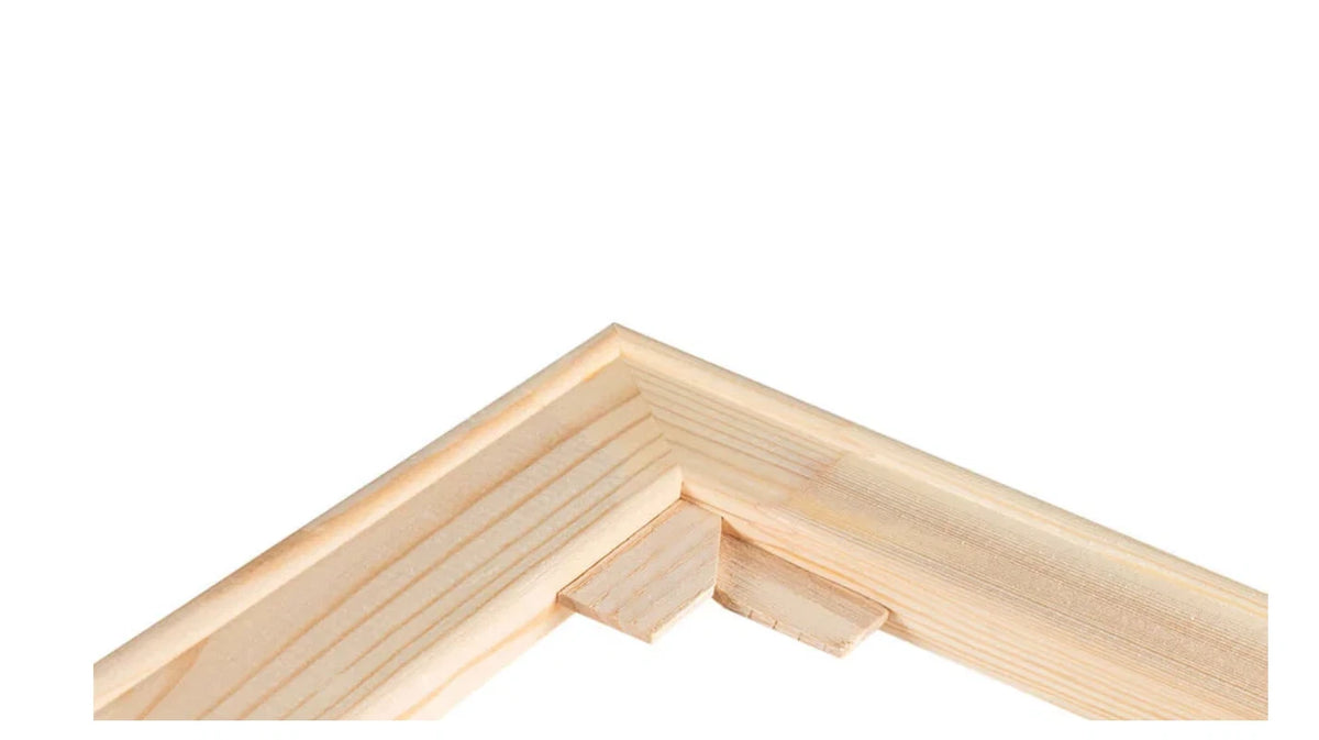 Gallery Canvas Stretcher Bars – 44 × 44mm Deep Profile Pairs – gallery stretcher bar sizing detail
