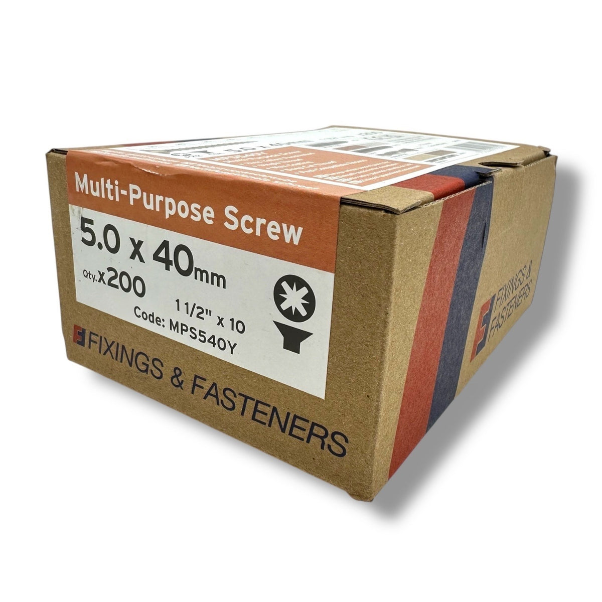 ForgeFix 5.0mm Yellow Zinc Wood Screw Assortment – 1,000 Pieces – mixed lengths