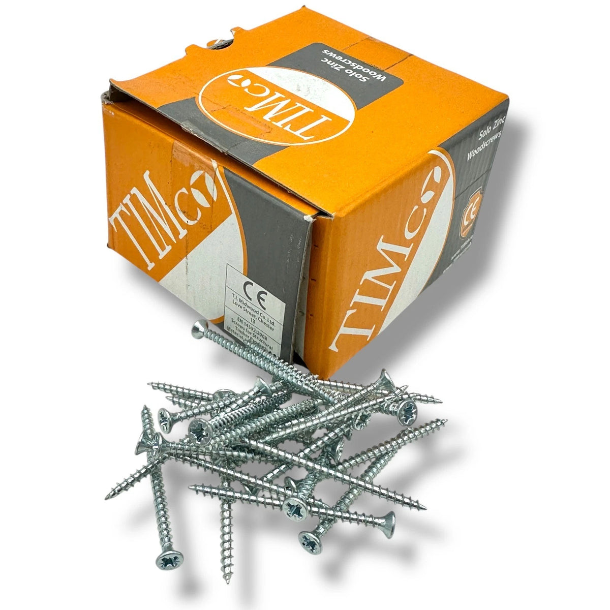 TIMco Solo Woodscrews 3.5 × 50mm 6 × 2" PZ Double CSK Zinc 200 Pack DIY Screw – product image 1