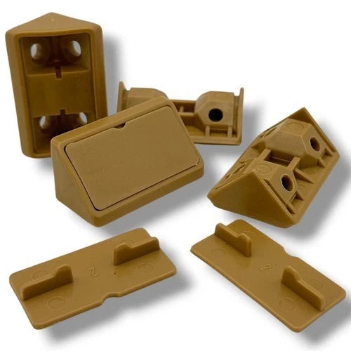 Campervan Corner Connector Blocks with Caps – 44 × 20mm, 4 Colours - image 25