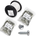Classic D-Ring Picture Hanging Kit – 200m Cord, 200 Rings & Screws – product image 1