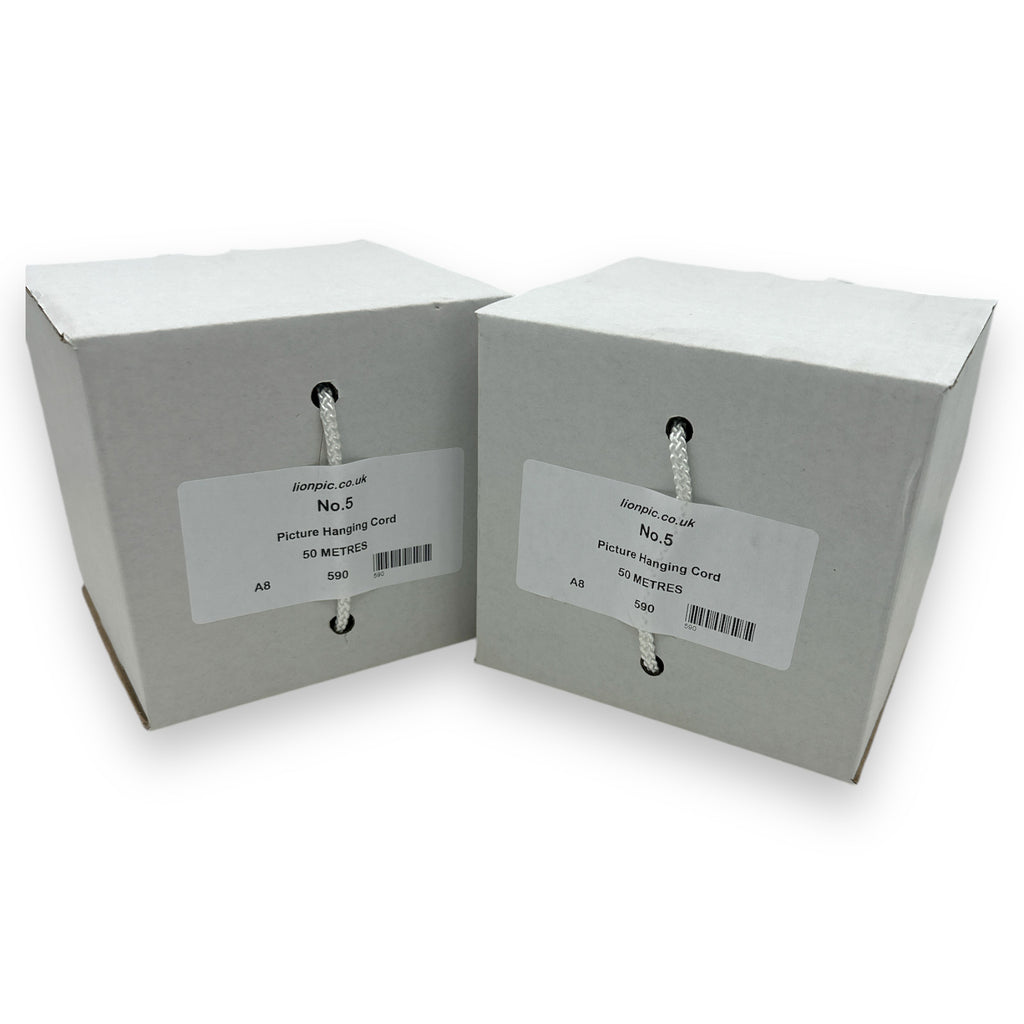 White Low-Stretch Picture Hanging Cord – 100m, No.1–No.5 – product image 12