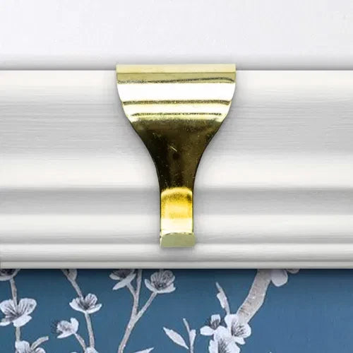 Picture Rail Hooks 46 × 32mm Brass Hanging Mirror Painting Strong Metal Reliable – product image 1