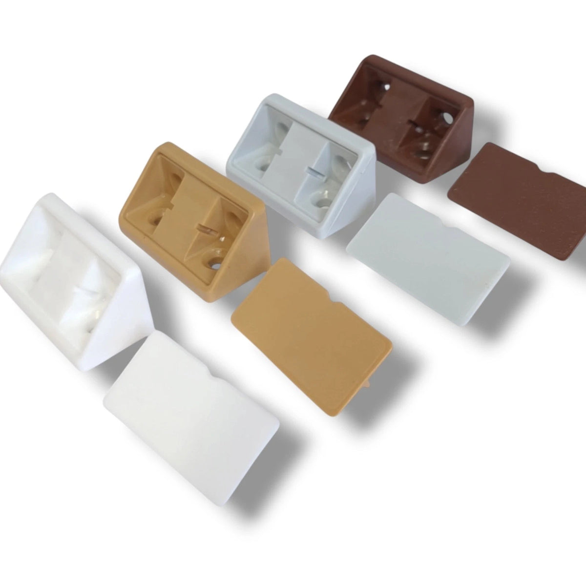 Campervan Corner Connector Blocks with Caps – 44 × 20mm, 4 Colours - image 5