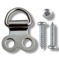 Nickel Small Double D-Ring Hangers – with Screws