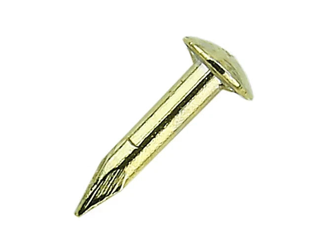 Escutcheon Brassed Pins Tacks Nails Brads 6mm X1.25mm (18g) Crafts Small Gold – product image 1