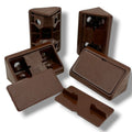 Dark Brown Shelf & Furniture Corner Brackets – 44mm