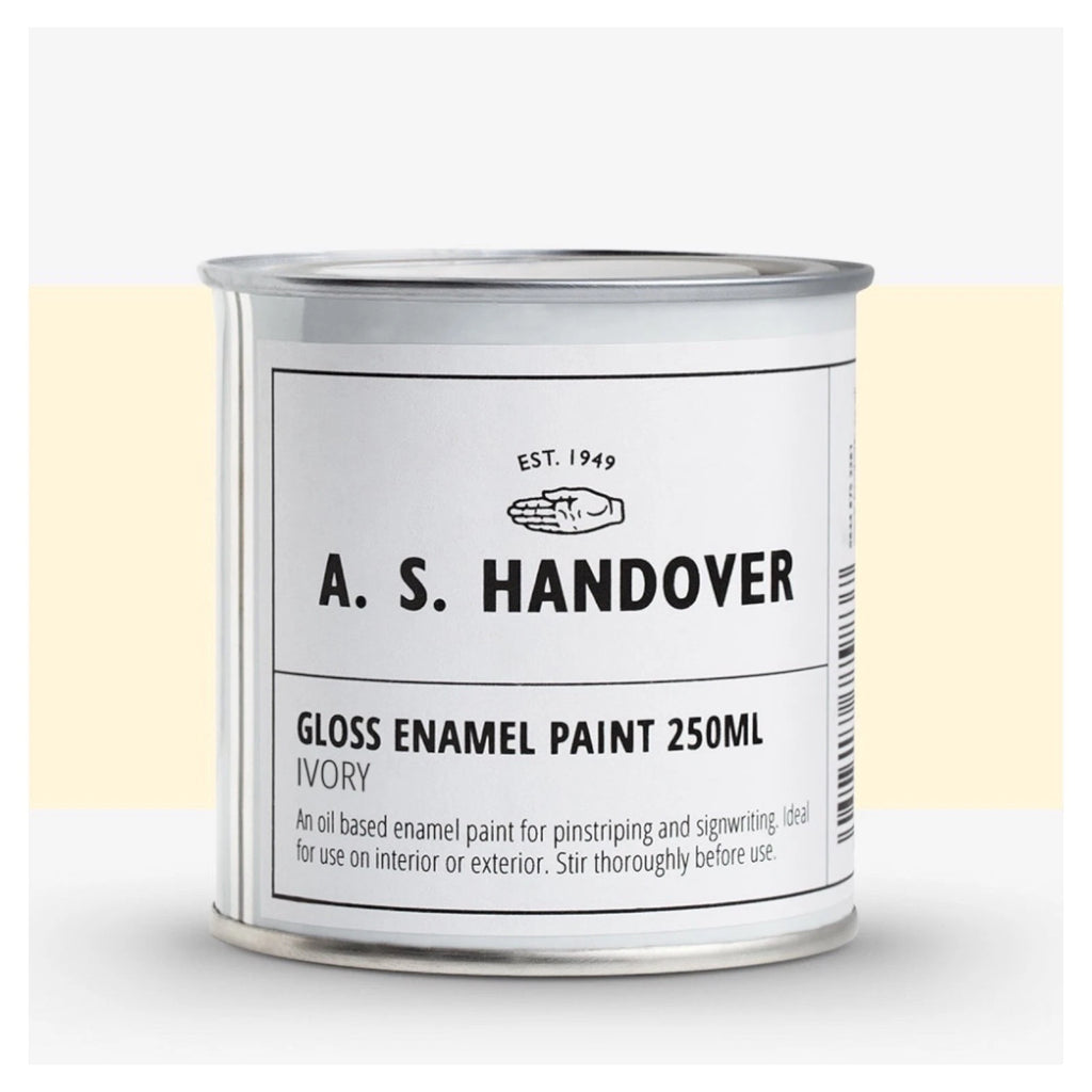 Enamel Paint Oil Based Ivory White Handover Signwriting & Pinstriping - 250ml – product image 2