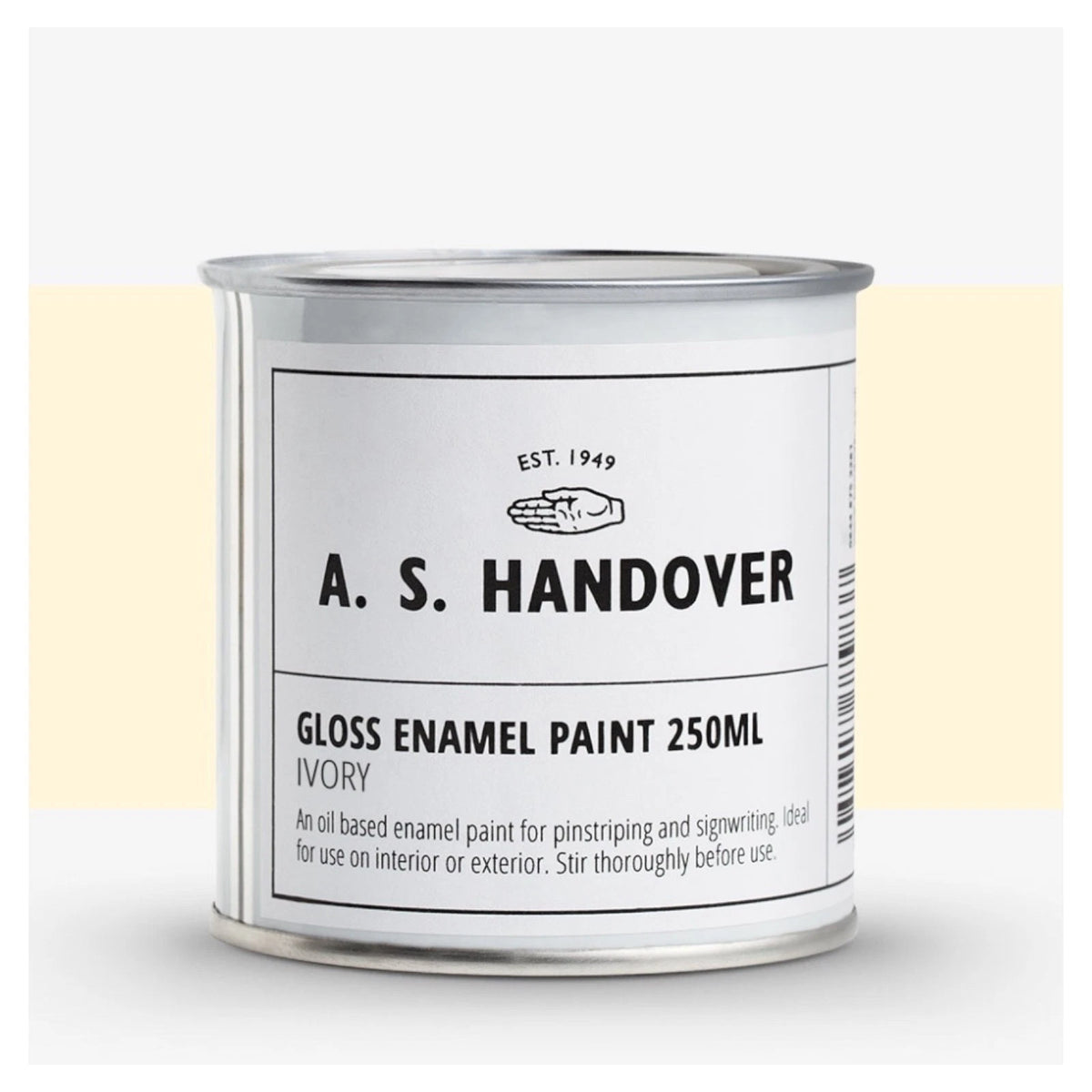 Enamel Paint Oil Based Ivory White Handover Signwriting & Pinstriping - 250ml – product image 2