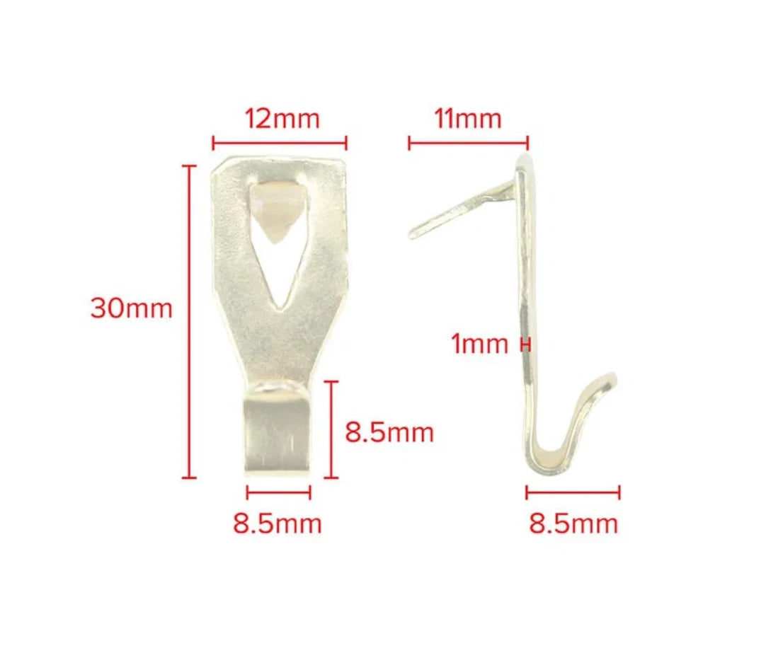 Drywall Plasterboard Hooks Brass Walls Hang Picture Frame Canvas 3kg Hook – product image 4