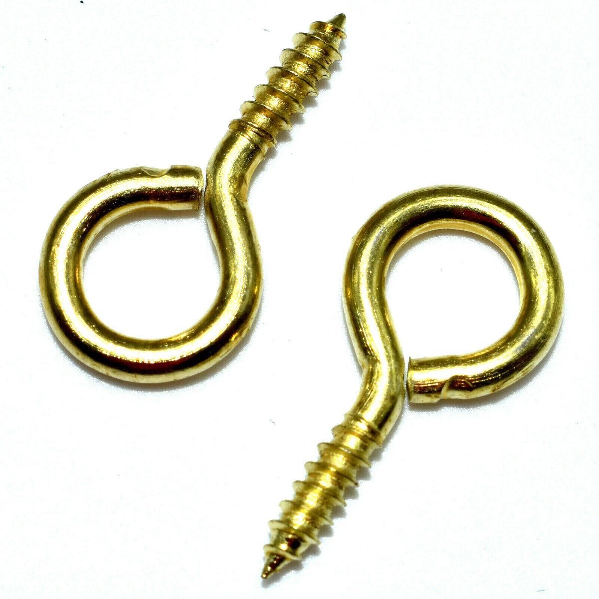 Screw Eyes Picture Brass Plated 20mm × 2 Framing Frame Hanging Hooks Crafts – product image 2