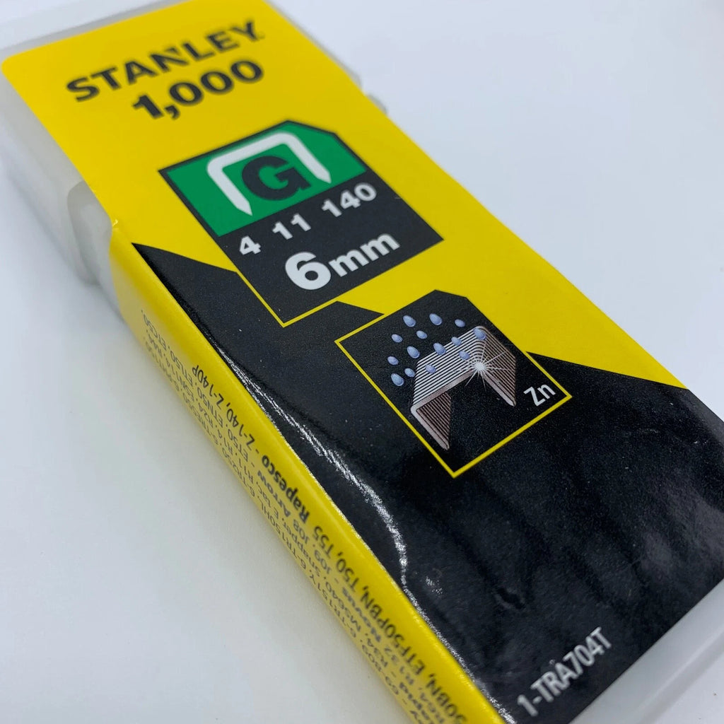 Stanley Staples 6mm 8mm 10mm 12mm 14mm Type G Heavy Duty Staple Gun Refills – product image 1