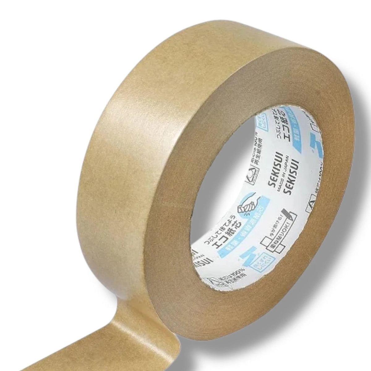 Sekisui Brown Paper Tape 6 Rolls 504NS Self Adhesive 38mm × 50m Premium Flexible – product image 3