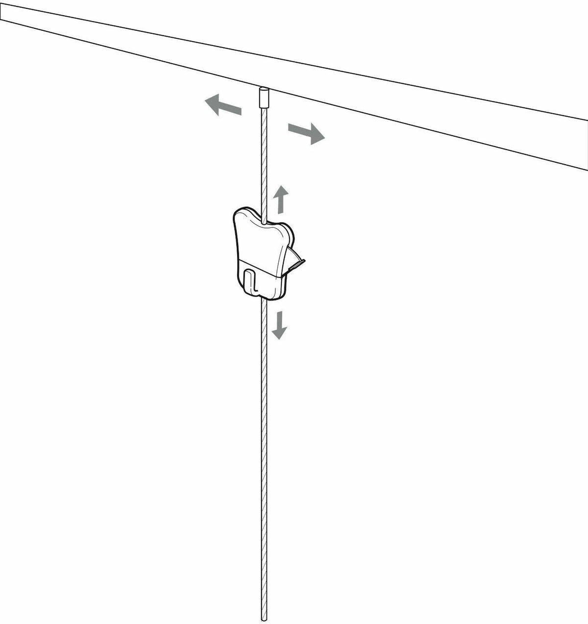 STAS Zipper Hook Picture Hanging Self-Locking Heavy System for Gallery Use – product image 6