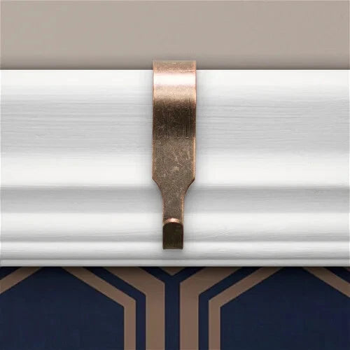Narrow Picture Rail Hooks 51 × 12mm Bronze Hanging Mirror Painting Strong Reliable – product image 2