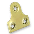 Brass-Plated 3-Hole Mirror Plates – 25mm, Pack of 10
