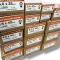ForgeFix Yellow Zinc Pozi Wood Screws – 3.0–6.0mm – range overview
