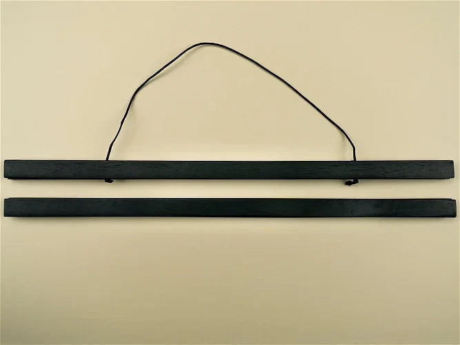 Wooden Poster hanger Magnetic Black 330mm Poster Hanger Window Hanging Picture – product image 2