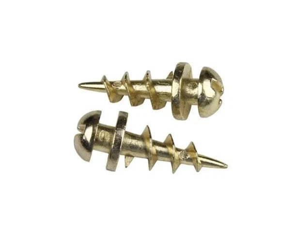 Plasterboard Hanging Screws Brass Plated - Picture Frame Mirror Painting Canvas – product image 1