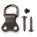 Bronze Double D-Ring Picture Frame Hangers – with Screws