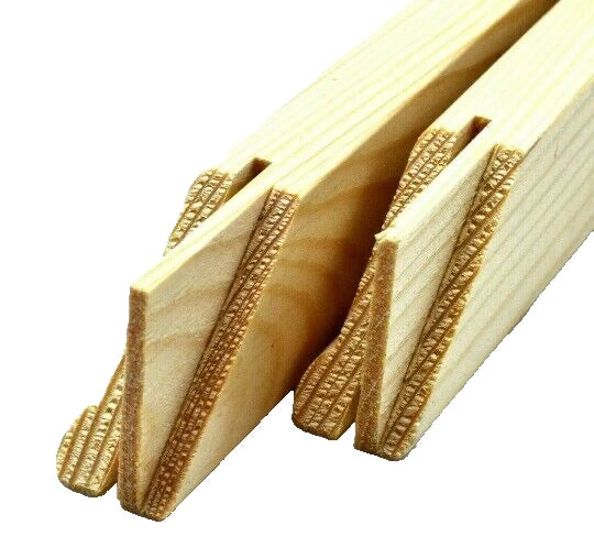 Canvas Stretcher Bars – 19 × 35mm, 1–5 Pairs with Wedges – standard slotted canvas stretcher bars and wedges