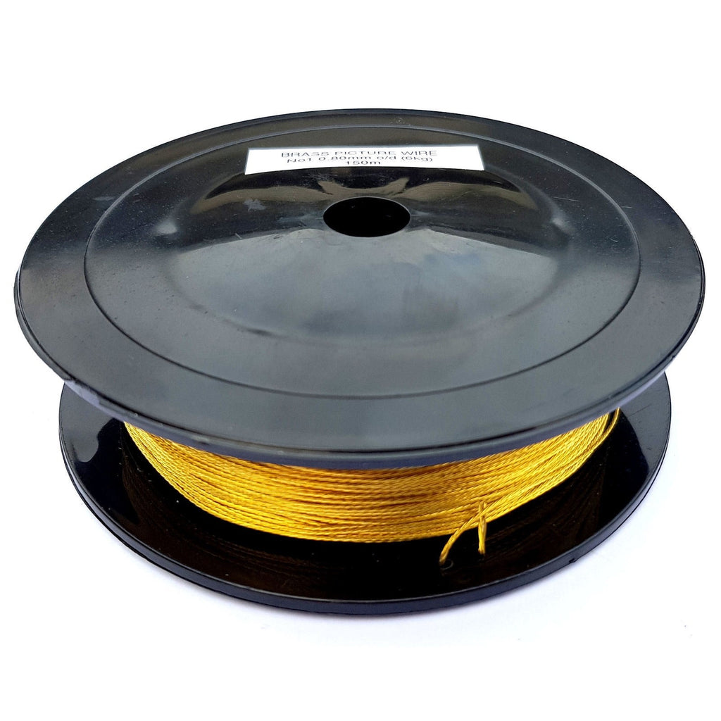 Braided Brass Picture Hanging Wire – 150m, No.1–No.3 – No.1 0.8mm 6kg 150m
