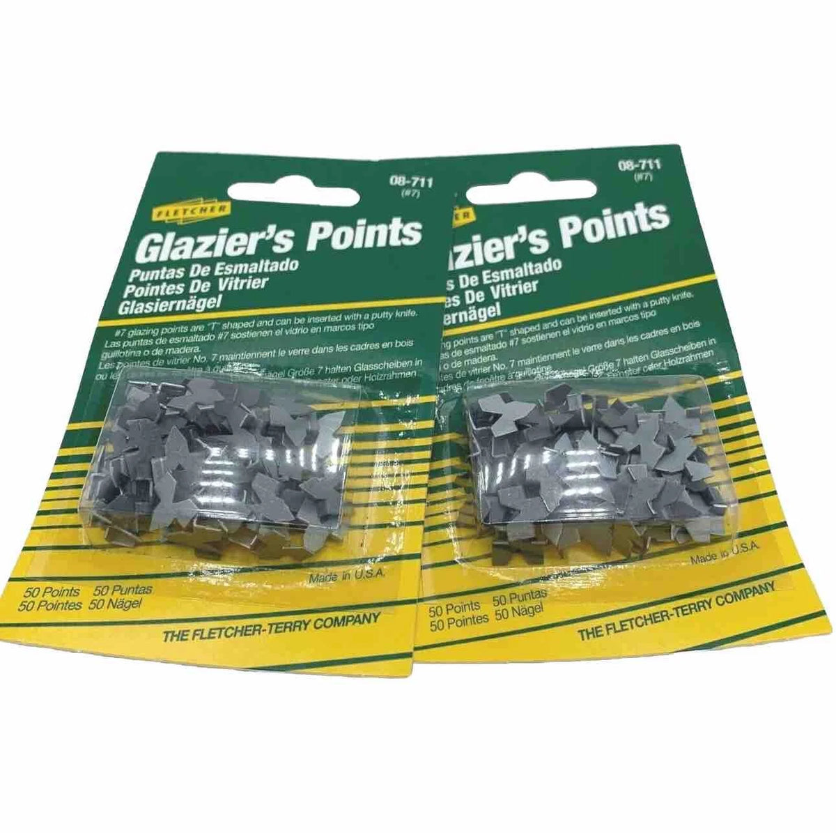 Fletcher Push Points – 100 Pack for Picture Framing & Glazing – image 1