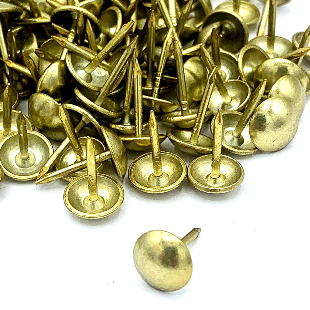 Brass Upholstery Nail Pin 100 Pack Of - Length - Stud/Tacks Pins 16mm – product image 2