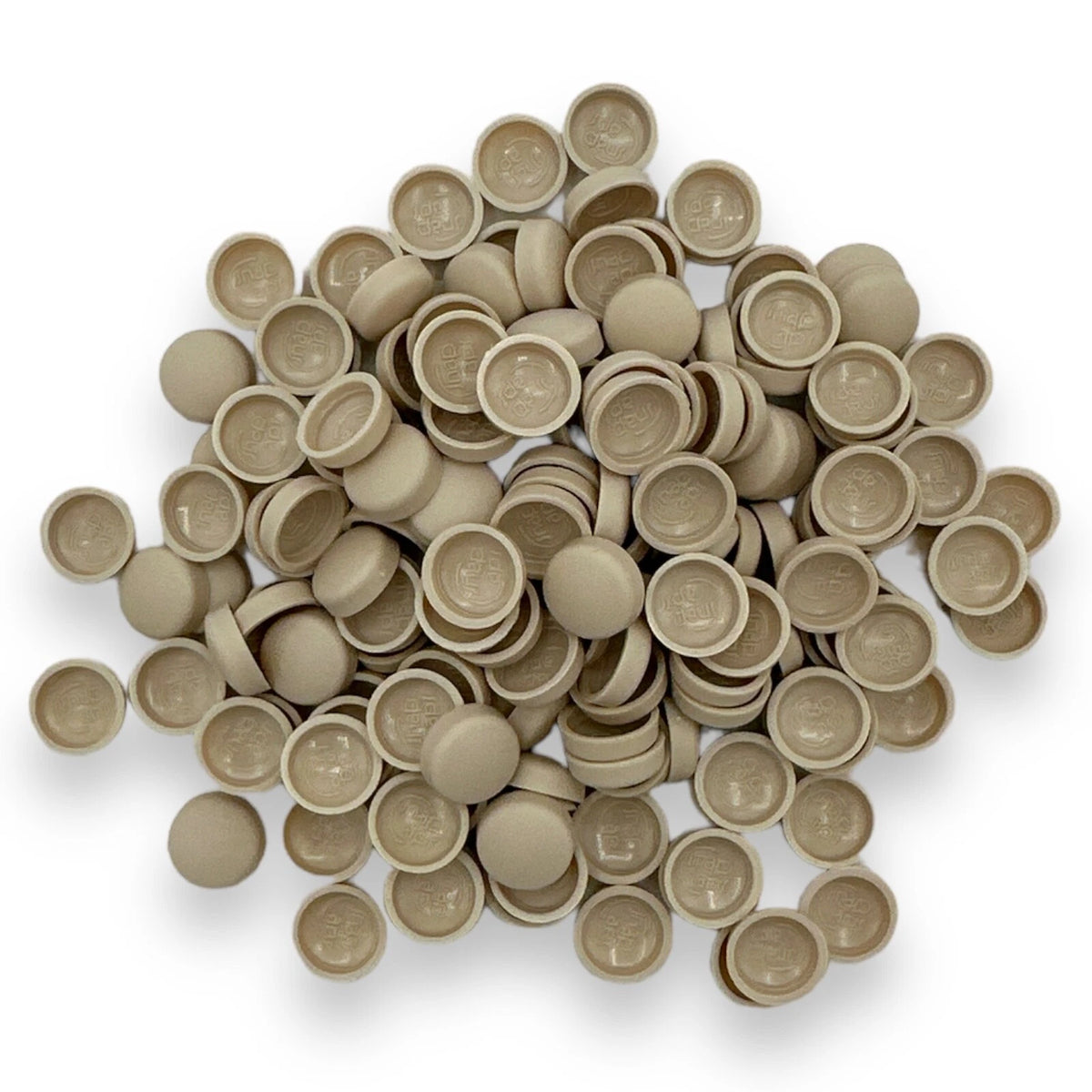Almond Ivory Gloss 6/8g Snap-Caps screw cover caps
