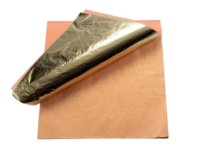 Metal Gold Leaf Gilding CMM Loose Book of 25 - 140 × 140mm Picture Framing Crafts – product image 1