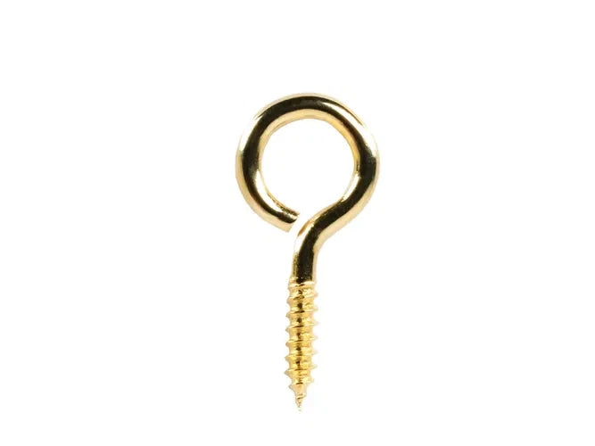 Screw Hooks Eyes Brass Eye Picture Frame Hanging 12 × 00 14 × 1 16 × 1 20 × 2 25 × 4 30 × 6 – product image 19