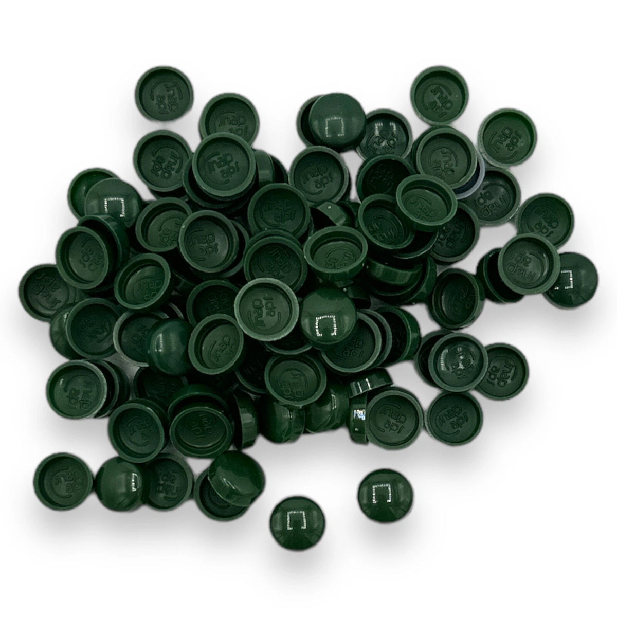 Heritage Green Gloss 6/8g Snap-Caps screw cover caps