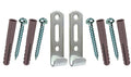 Pair of heavy-duty J-hook picture and mirror wall brackets