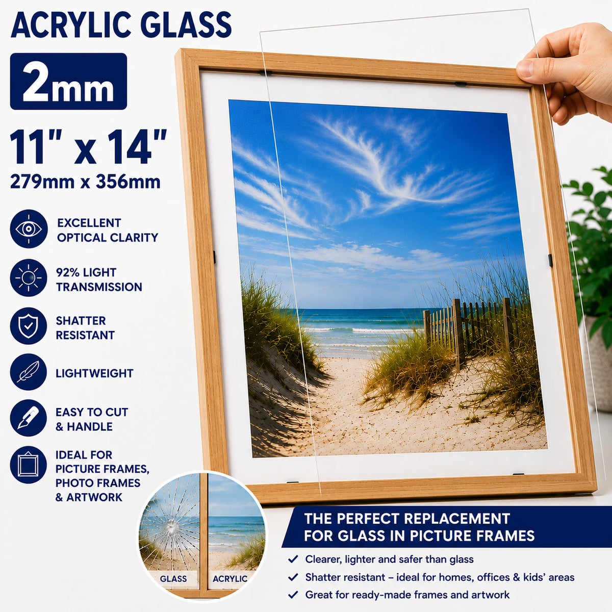 Clear 2mm Replacement Acrylic Glass – 8 Sizes, Packs 1–20 - image 24