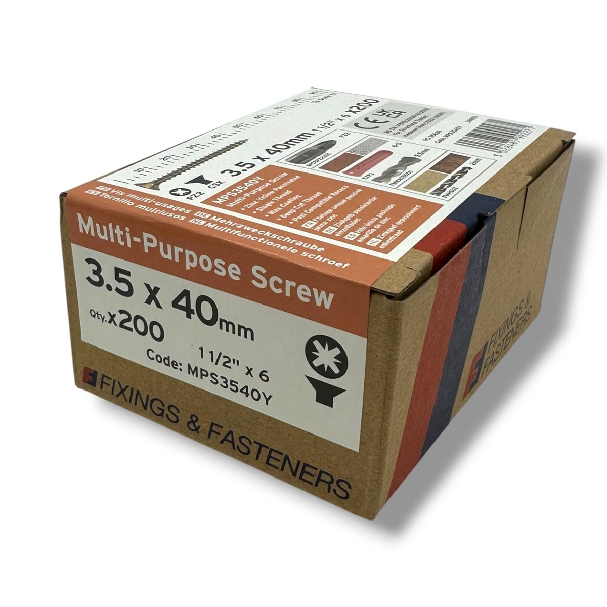 ForgeFix Yellow Zinc Wood Screw Assortment – 1,400 Pieces – product image 10