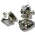 Glass Shelf Support Plug 4-6mm Glass Thickness Nickel Plated Furniture Shelfs – product image 1