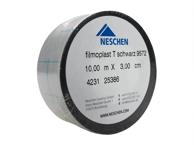 Neschen Filmoplast T Self Adhesive Cloth Tape Black 31mm × 10m Framing Books – product image 1