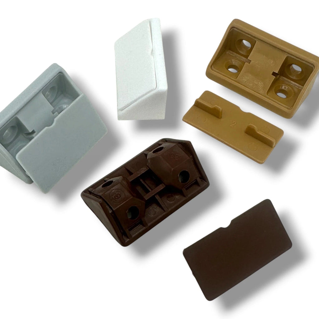 Campervan Corner Connector Blocks with Caps – 44 × 20mm, 4 Colours - image 2