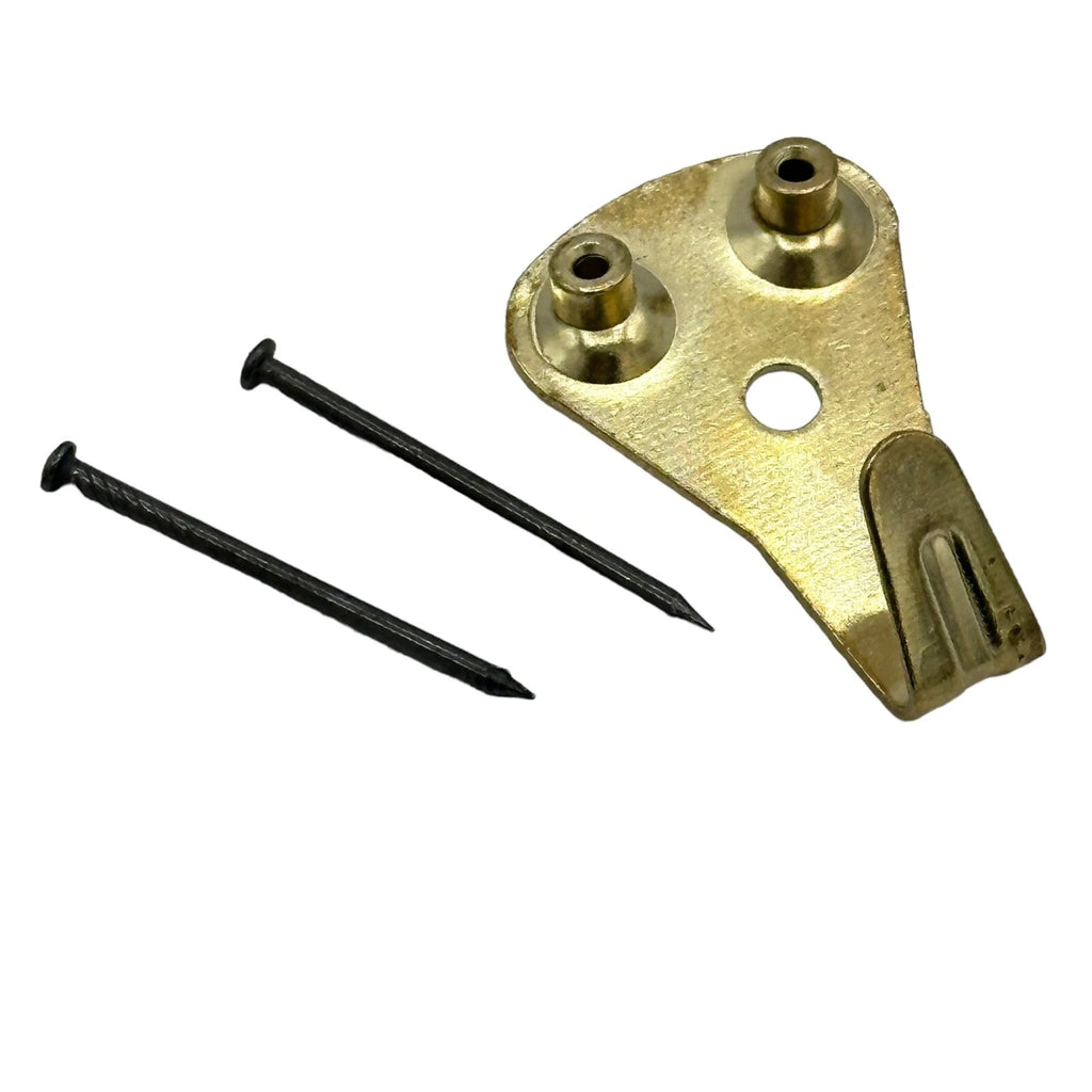 Picture Hooks Double Pin 8 × Heavy Duty Guide Holes Brass 20 × 32mm, 26mm Pins – product image 5