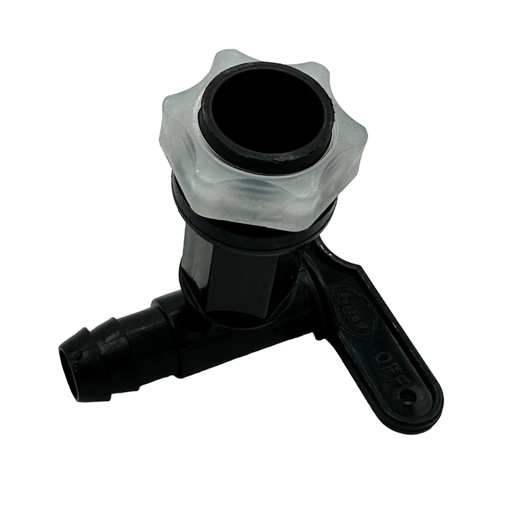 Water Butt Rain Collection Barrel Tap With Nut, Black Plastic Push-Fit Merriway – product image 3